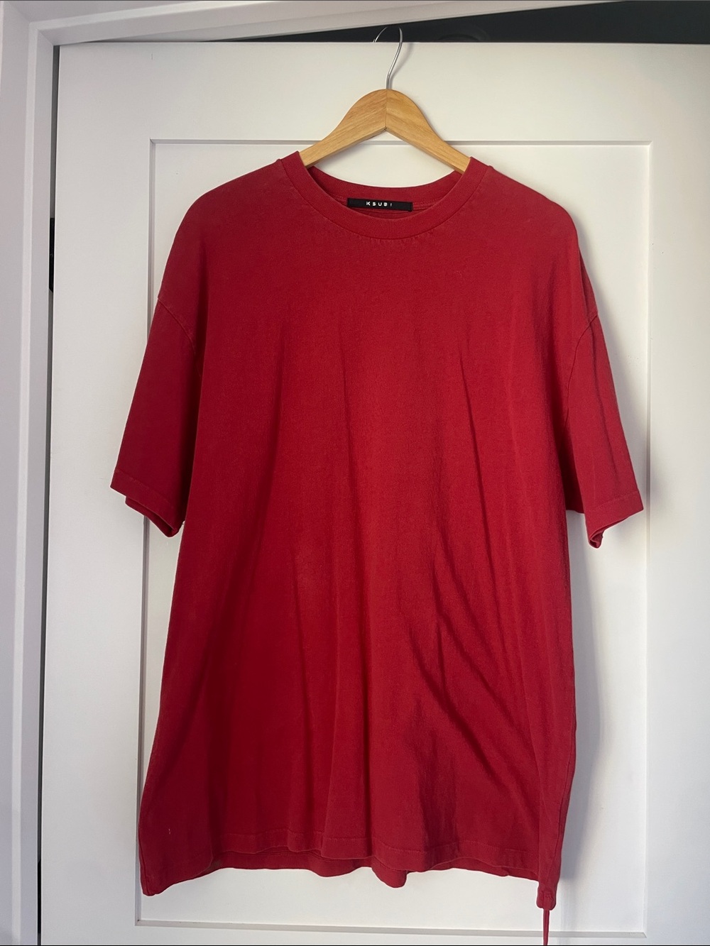 Ksubi Men's Red Short Sleeve Crew T-Shirt